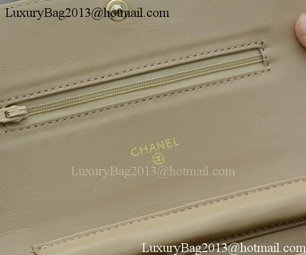 Chanel mini Flap Bags Apricot Sheepskin Leather A33814 Gold