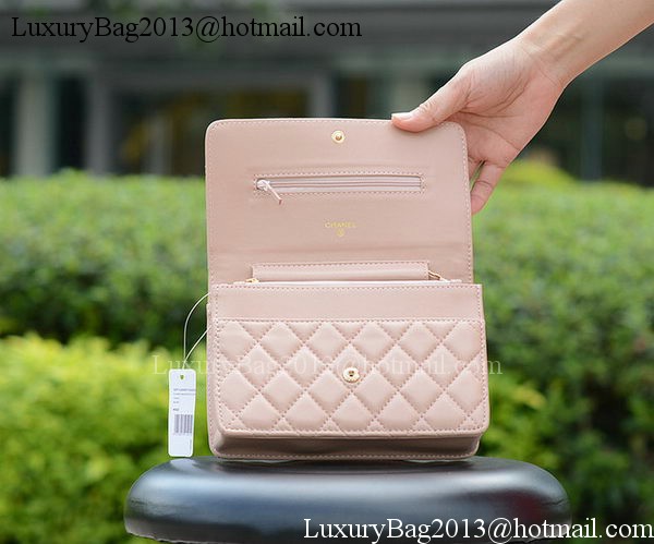 Chanel mini Flap Bags Pink Sheepskin Leather A33814 Gold
