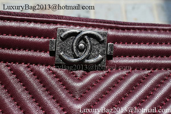 Boy Chanel Sheepskin Leather Clutch A69253