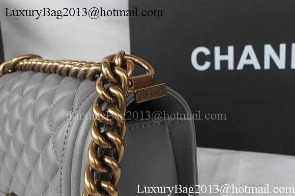 Boy Chanel mini Flap Bag Original Sheepskin A67085 Grey