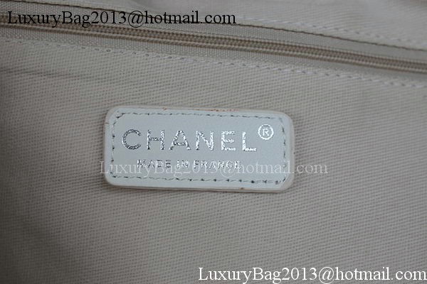 Chanel Large Canvas Tote Shopping Bag A67002 Apricot