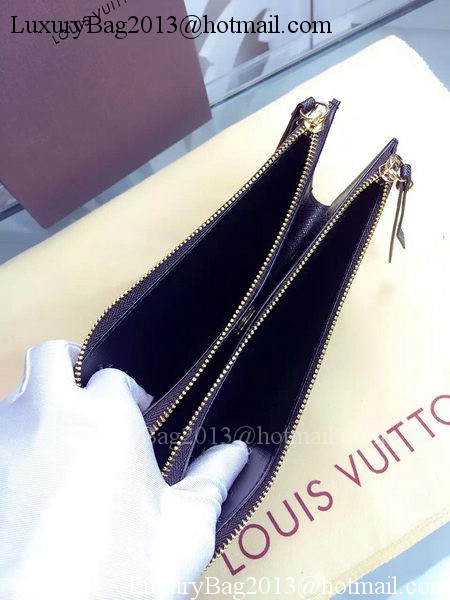 Louis Vuitton Monogram Canvas ADELE WALLET M61287 Black