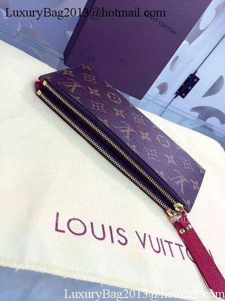 Louis Vuitton Monogram Canvas ADELE WALLET M61287 Red