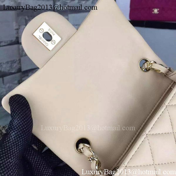 Chanel Classic Flap Bag Original Sheepskin Leather A5171 Apricot