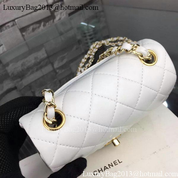 Chanel Classic Flap Bag Original Sheepskin Leather A5171 White