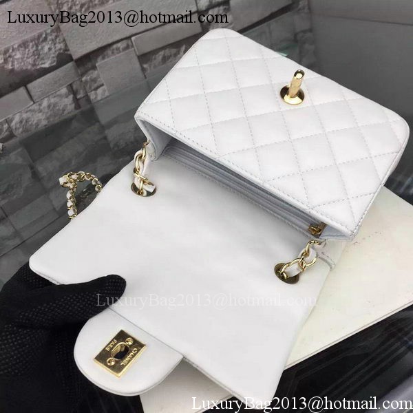 Chanel Classic Flap Bag Original Sheepskin Leather A5171 White