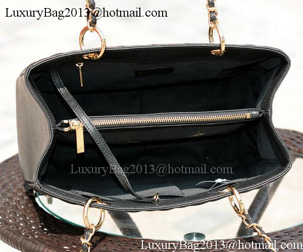 Chanel Classic Coco Bag Black GST Cannage Pattern A50995 Gold