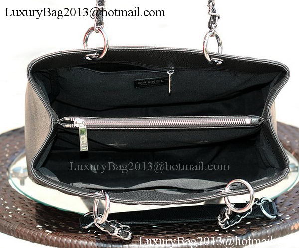 Chanel Classic Coco Bag Black GST Cannage Pattern A50995 Silver