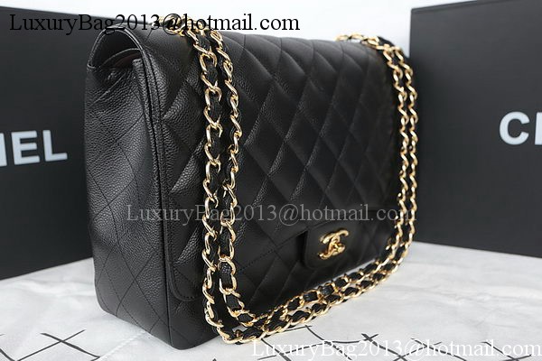 Chanel Classic Flap Bag Black Original Cannage Pattern CFA1116 Gold