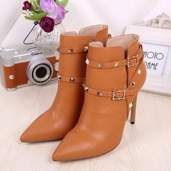 Valentino Ankle Boot Leather VT641 Wheat