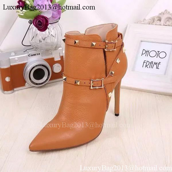 Valentino Ankle Boot Leather VT641 Wheat