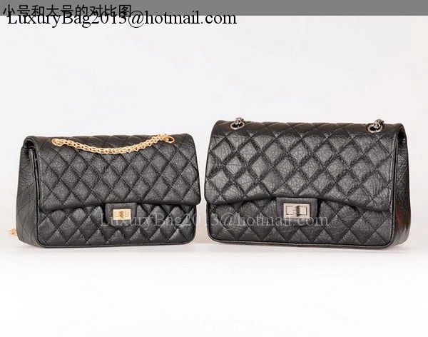 Chanel Classic Flap Bag Black Calfskin Leather A30226 Gold