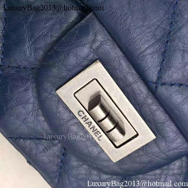 Chanel Jumbo Classic Flap Bag Black Original Calfskin Leather CHA6212 Blue