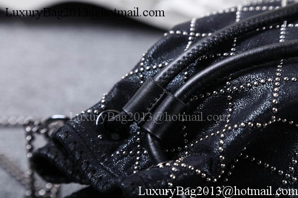 Stella McCartney Falabella Studded Quilted Bucket Bag SMC013 Black