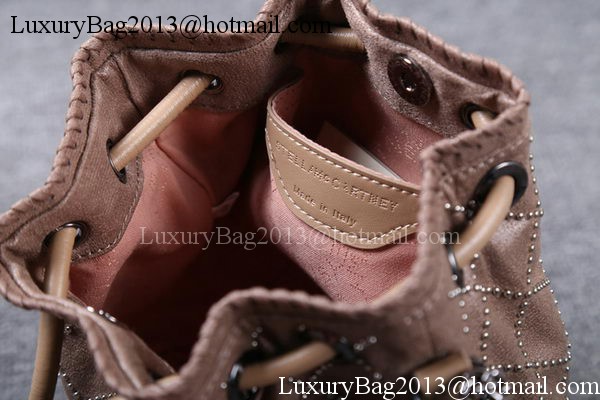 Stella McCartney Falabella Studded Quilted Bucket Bag SMC013 Khaki