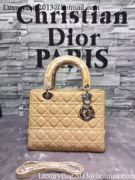 Dior Small Lady Dior Bag Sheepskin Leather CD6322 Apricot