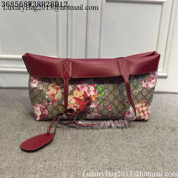Gucci Reversible GG Leather Tote Bags 368568 Geranium Red