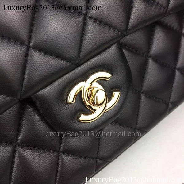 Chanel 2.55 Series Flap Bag Lambskin Leather A5024 Black
