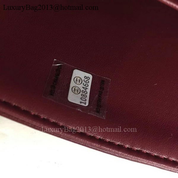 Chanel 2.55 Series Flap Bag Lambskin Leather A5024 Burgundy