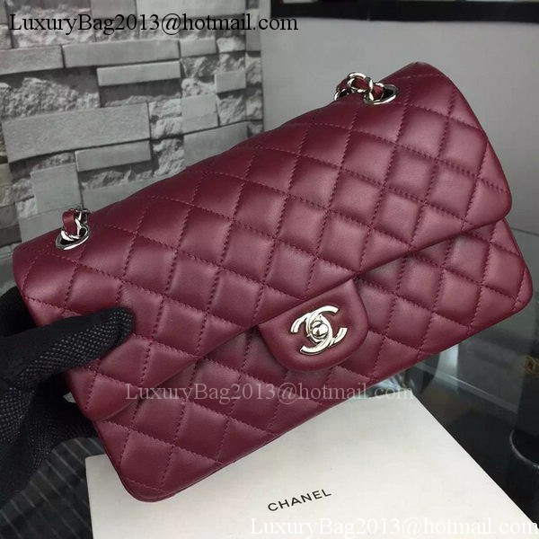 Chanel 2.55 Series Flap Bag Lambskin Leather A5024 Burgundy