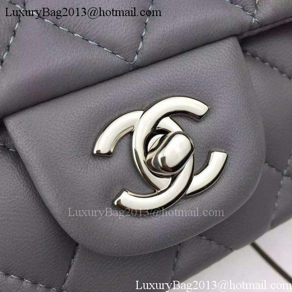 Chanel 2.55 Series Flap Bag Lambskin Leather A5024 Grey