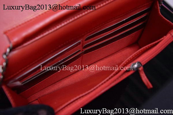 Boy Chanel mini Flap Bags Bright Cannage Pattern A33815 Burgundy