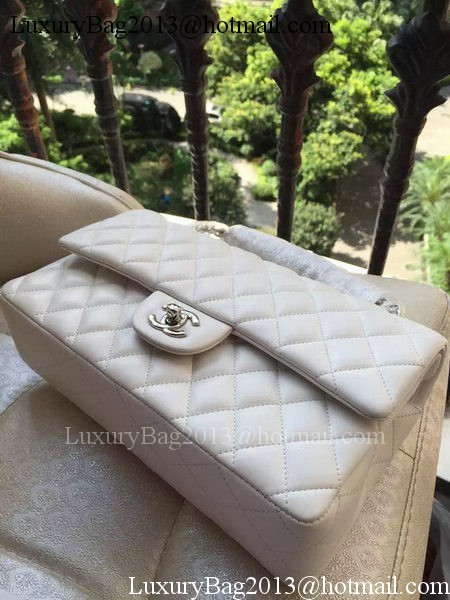 Chanel 2.55 Series Flap Bag Original Lambskin Leather A1112 White