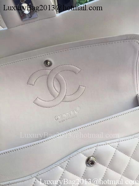 Chanel 2.55 Series Flap Bag Original Lambskin Leather A1112 White