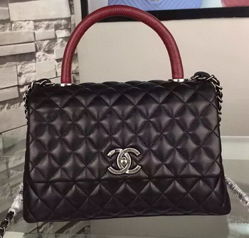 Chanel Shoulder Tote Bag Original Calfskin Leather A7775 Black
