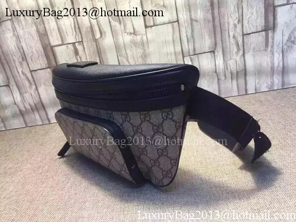 GUCCI GG Supreme Belt Bag 406372 Black