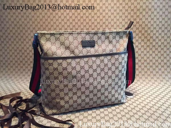 Gucci GG Canvas Medium Messenger Bags 189751 Brown
