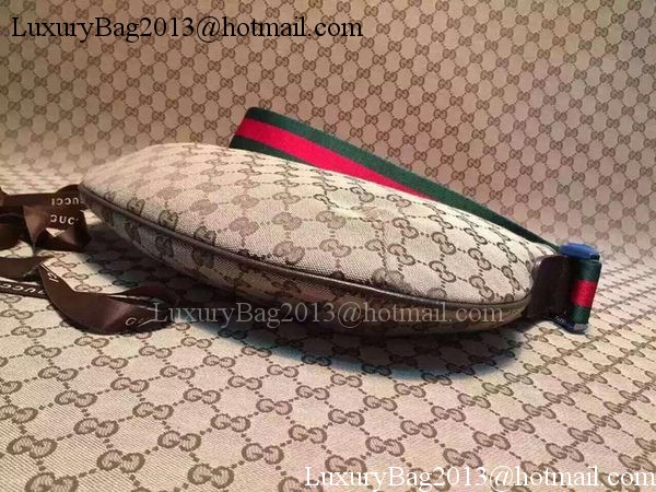 Gucci GG Plus Medium Messenger Bag 181092 Brown