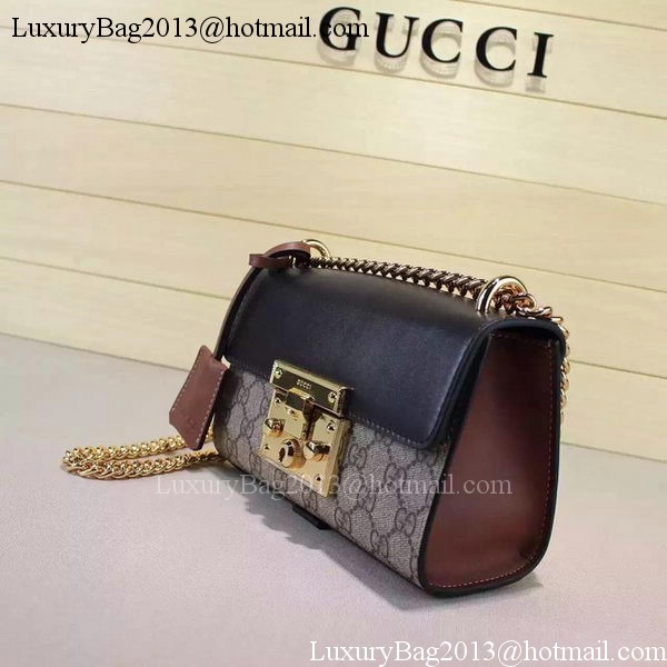 Gucci Padlock GG Supreme Shoulder Bags 409487 Brown