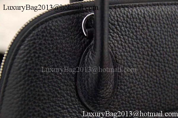 Hermes Bolide 37CM Calfskin Leather Tote Bag B1004 Black