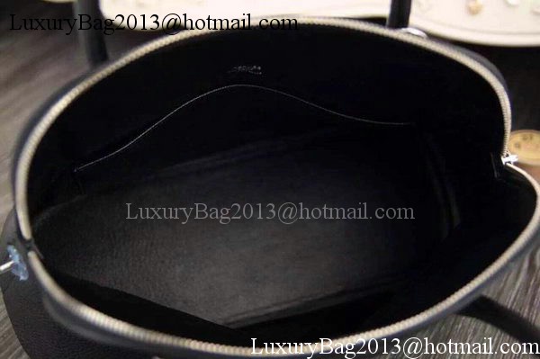 Hermes Bolide 37CM Calfskin Leather Tote Bag B1004 Black