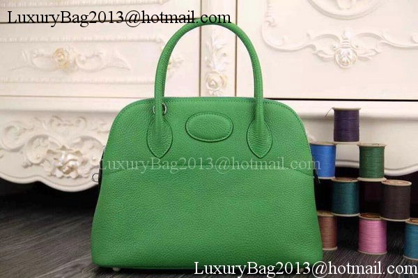 Hermes Bolide 37CM Calfskin Leather Tote Bag B1004 Green