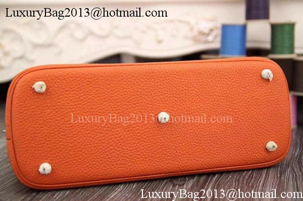 Hermes Bolide 37CM Calfskin Leather Tote Bag B1004 Orange