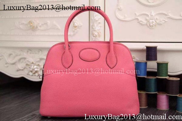 Hermes Bolide 37CM Calfskin Leather Tote Bag B1004 Pink