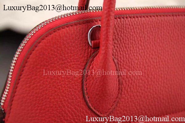 Hermes Bolide 37CM Calfskin Leather Tote Bag B1004 Red