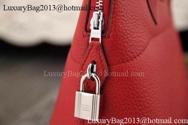 Hermes Bolide 37CM Calfskin Leather Tote Bag B1004 Red