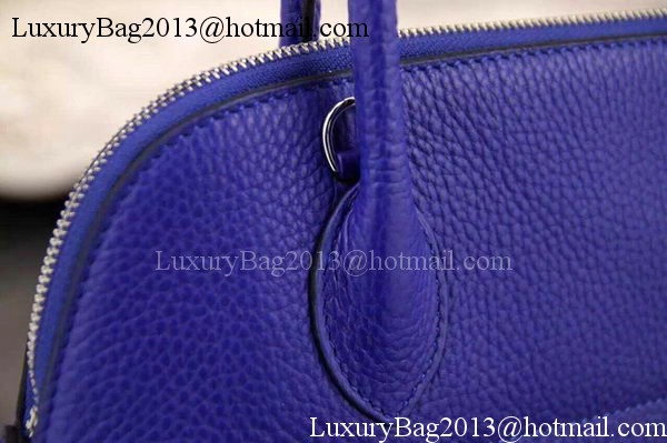 Hermes Bolide 37CM Calfskin Leather Tote Bag B1004 Royal