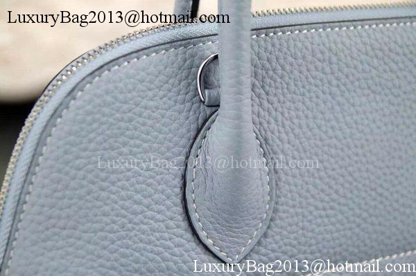 Hermes Bolide 37CM Calfskin Leather Tote Bag B1004 SkyBlue