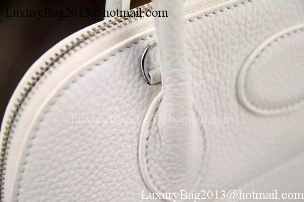 Hermes Bolide 37CM Calfskin Leather Tote Bag B1004 White
