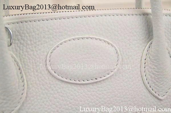 Hermes Bolide 37CM Calfskin Leather Tote Bag B1004 White
