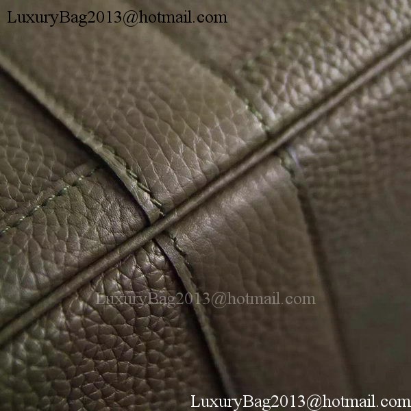 Hermes Garden Party 36cm 30cm Tote Bag Original Leather Dark Brown