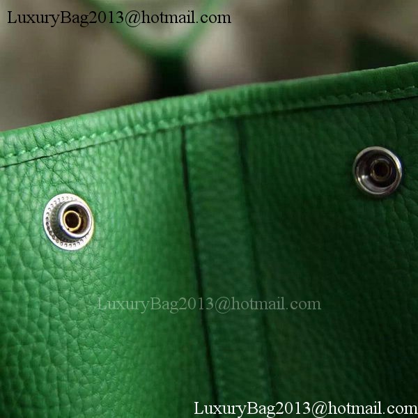 Hermes Garden Party 36cm 30cm Tote Bag Original Leather Green