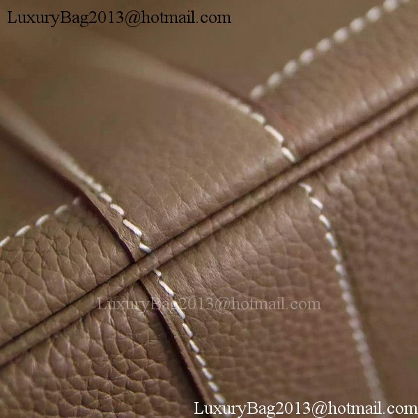 Hermes Garden Party 36cm 30cm Tote Bag Original Leather Grey