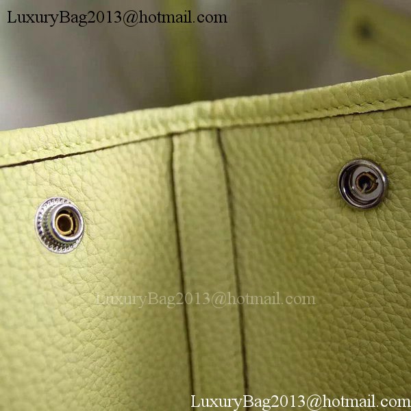 Hermes Garden Party 36cm 30cm Tote Bag Original Leather Light Yellow
