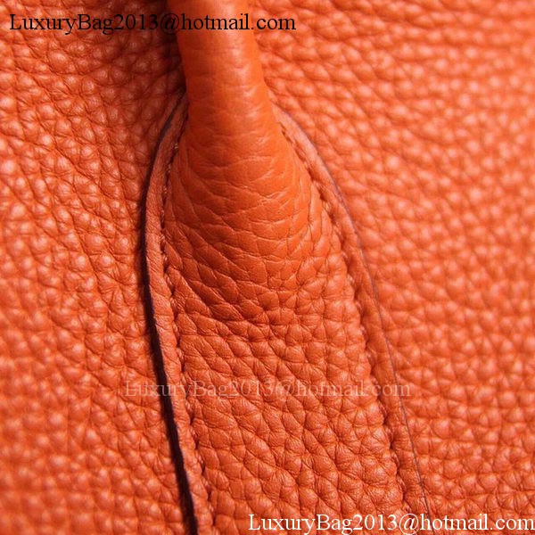 Hermes Garden Party 36cm 30cm Tote Bag Original Leather Orange