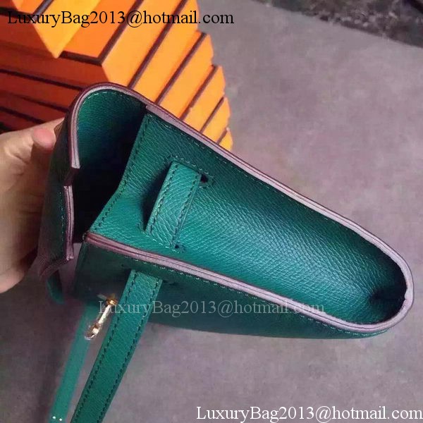 Hermes Kelly 31cm Clutch Epsom Leather KL31 Deep Green